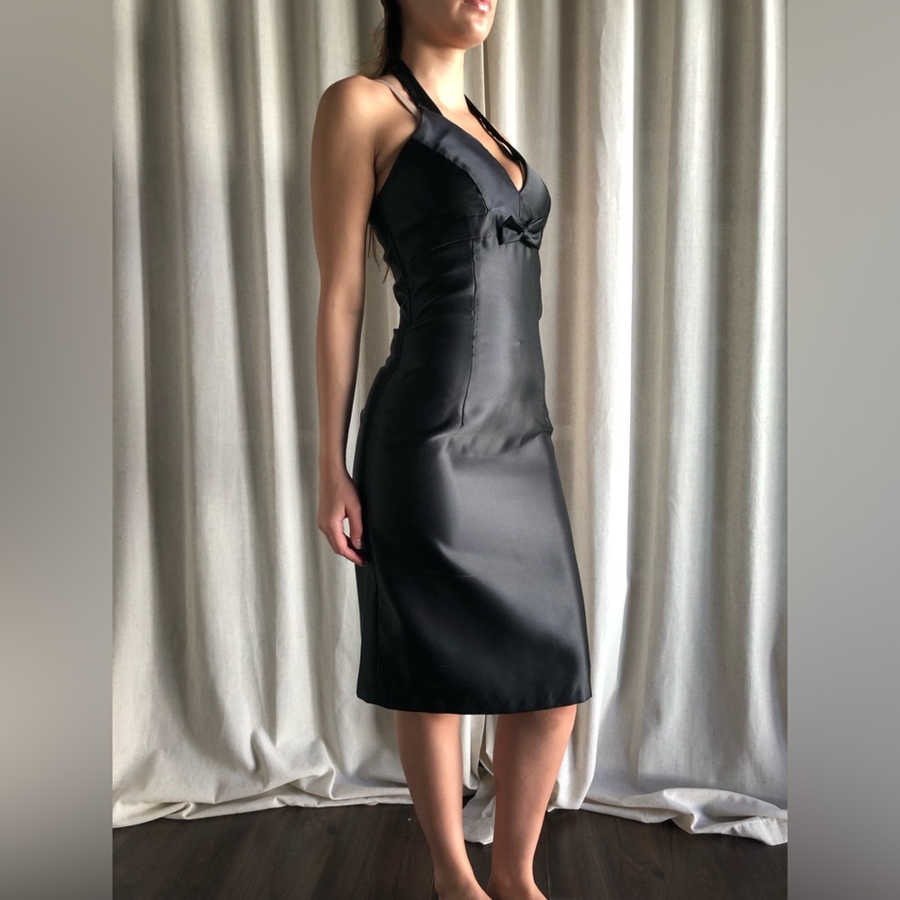 Scott McClintock Little Black Dress with Bow Detail